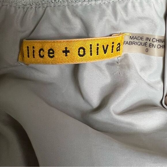 Alice + Olivia Foss Brocade Fit & Flare Floral Jacquard Dress Size 0 - Picture 8 of 15